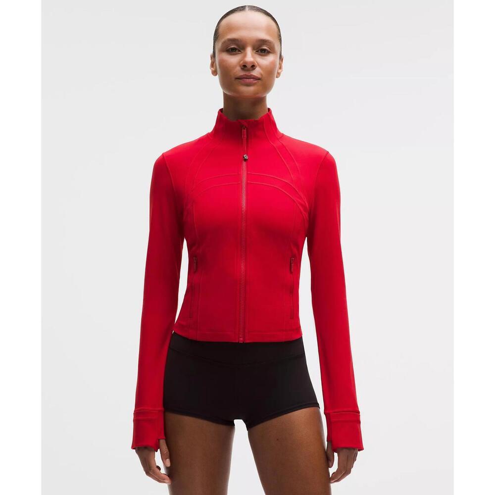 Define Cropped Jacket Nulu - Oxford Red - Picture 2 of 4